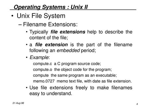 Unix File Format に対する画像結果