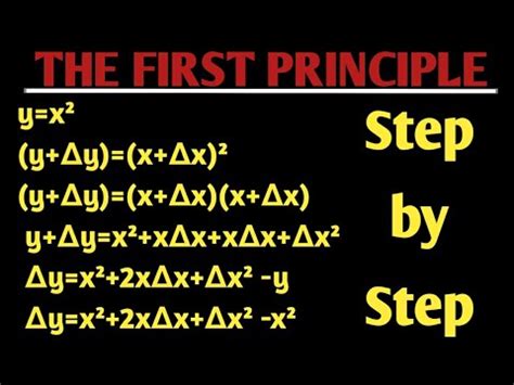 Afbeeldingsresultaten voor First Principles Differentiation Step by Step