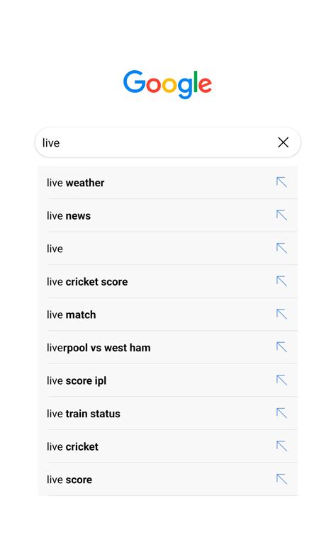 Google Search App に対する画像結果