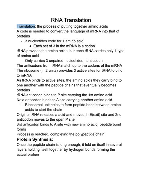 Image result for Translatie RNA