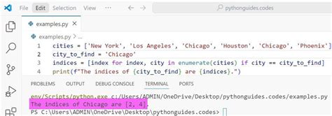 Toradh íomhá ar Index Python Code Example