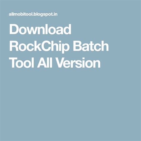 Image result for Rockchip Batch Tool
