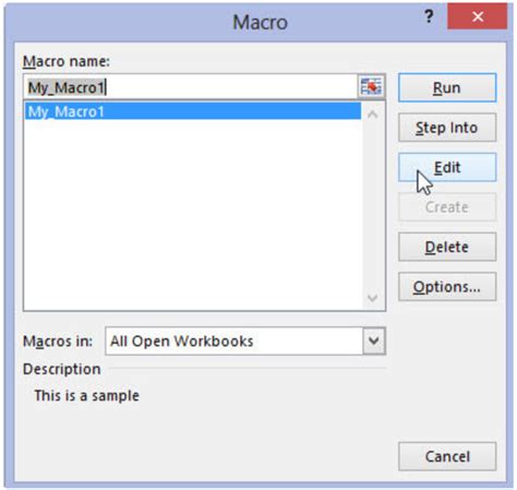 Toradh íomhá ar View Macros in Word