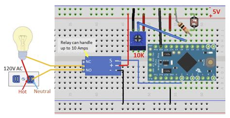 Image result for Wiring Diagram of Photo Resistor Arduino
