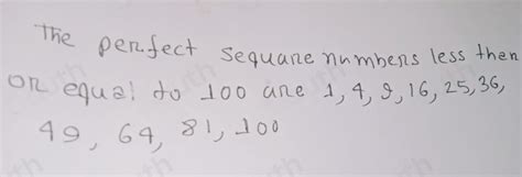 Image result for Perfect Squares Less than 50