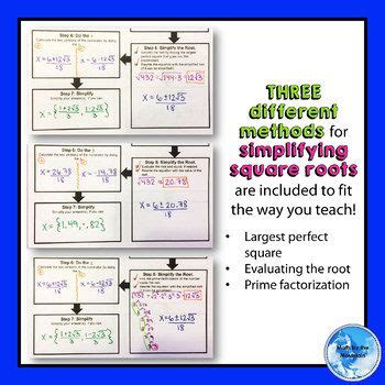 Quadratic Equation Graphic Organizer માટે ઇમેજ પરિણામ