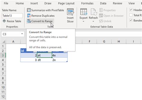 Image result for Convert the Table to Normal Range Excel