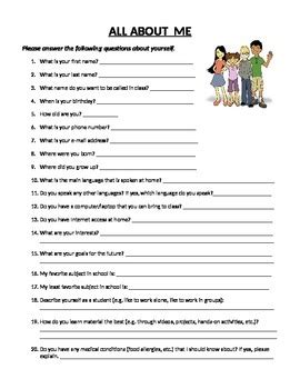 Image result for Introduction Sheet Template