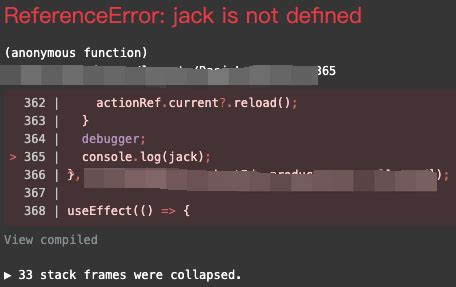 Showing Error in Desktop React に対する画像結果