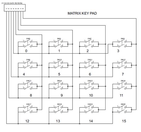 Image result for Keyboard Matrix with Diode Wiring-Diagram