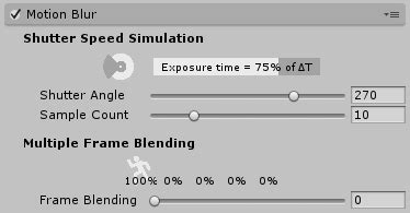 Unity Shader Motion Blur に対する画像結果