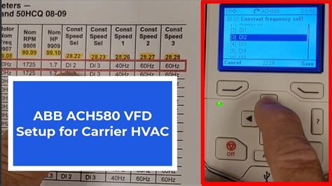 Image result for Carrier ABB VFD Programming