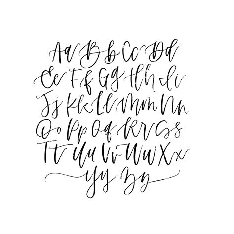 Toradh íomhá ar Brush Lettering Samples
