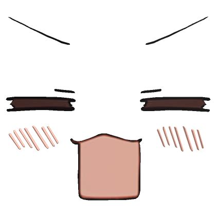 Image result for Roblox Face Blush Cute