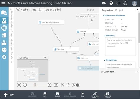 Azure Machine Learning Studio Workflow に対する画像結果