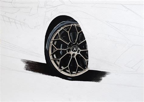 Image result for Drawing Chrome Wheels