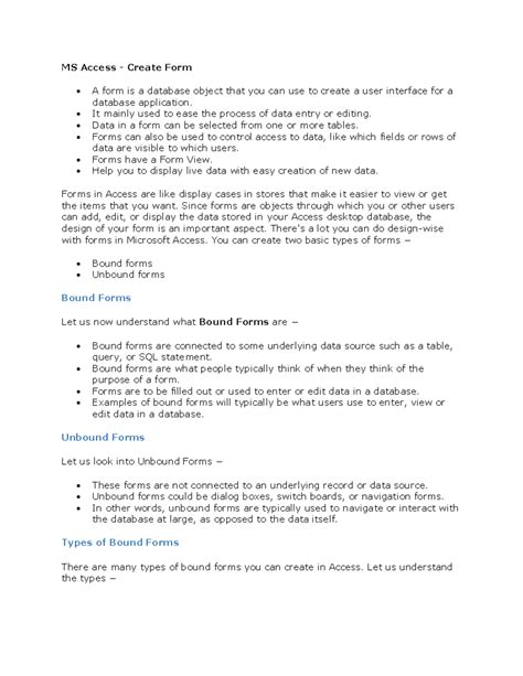 Image result for Creating Access Forms