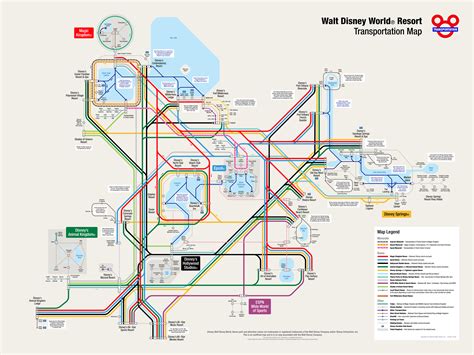 Walt Disney World Transportation Map に対する画像結果