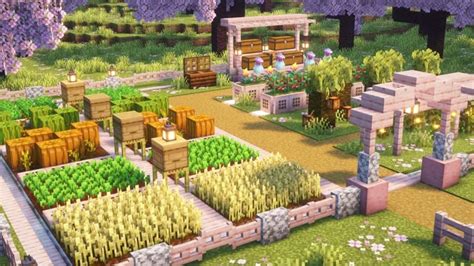Toradh íomhá ar Minecraft Farming Flowers