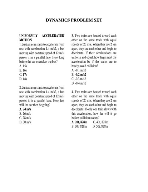 Toradh íomhá ar Dynamics Problem Solution