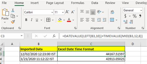 Toradh íomhá ar Excel Convert String to Date
