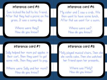 Image result for Inference Task Cards