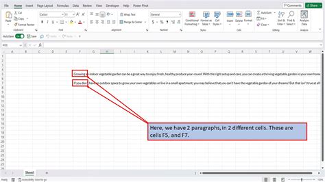 Image result for How to Write Paragraphs in Excel
