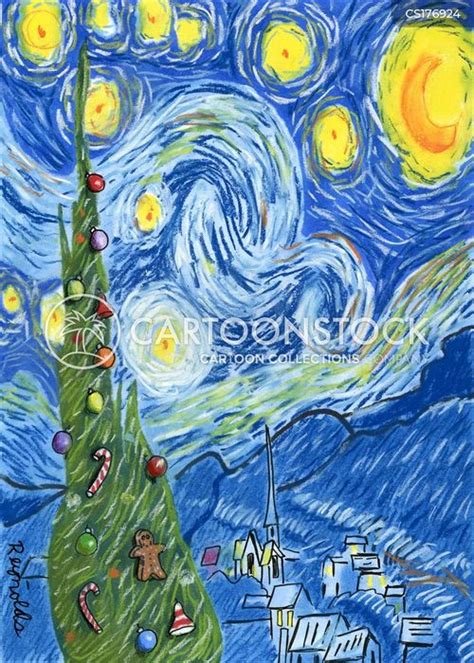 Image result for Starry Night Cartoon