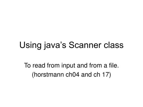 Toradh íomhá ar PPT Themes for Scanner Class in Java