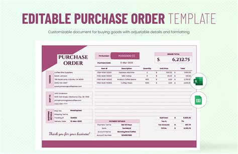 Image result for Template for Purchase Order Website