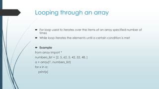 Image result for Array in Example for Loop
