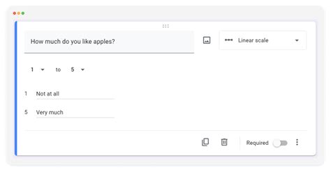 Image result for What Is a Linear Scale in Google Forms