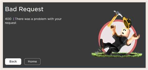 Toradh íomhá ar Roblox Error Code 400 2021