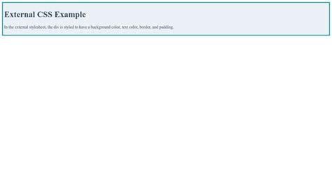 Image result for Example of External CSS