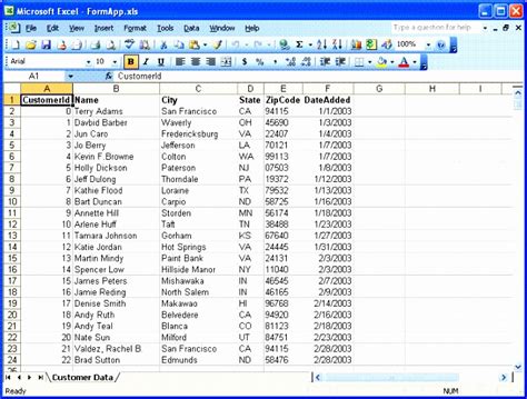 Image result for Excel Format Database