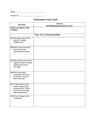 Image result for Study Guide Outline Template