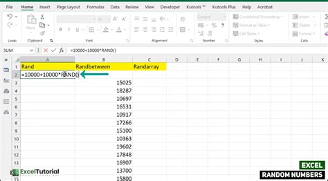 Image result for Generate Random Number in Excel