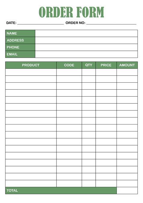 تصویر کا نتیجہ برائے How to Create a Order Sheet Form