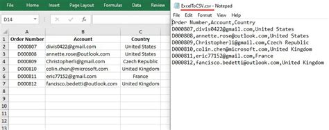 Toradh íomhá ar C# CSV to Excel