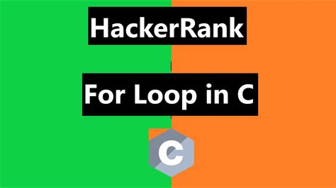 For Loop in C HackerRank に対する画像結果