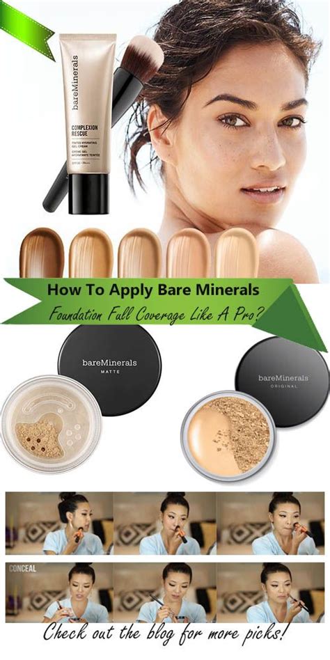 Afbeeldingsresultaten voor How to Use bareMinerals Powder Foundation