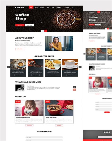 Cold Brew Coffee Website Template に対する画像結果