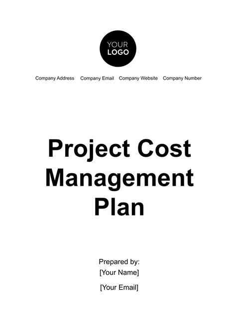 Afbeeldingsresultaten voor Cost Management Plan Template