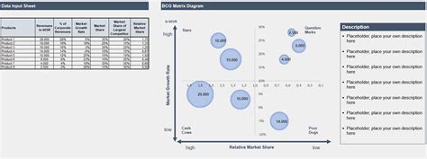 Image result for BCG Matrix Excel Template