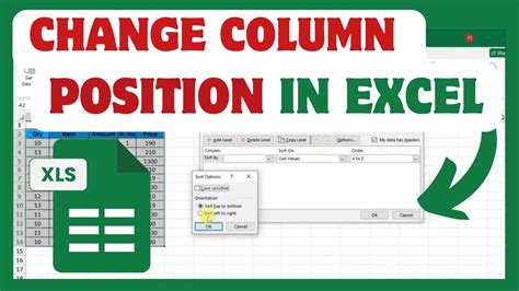 How to Switch Column Position in Excel に対する画像結果