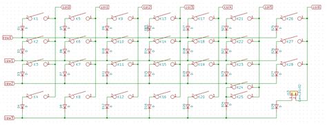 Image result for Keyboard Matrix with Diode Wiring-Diagram