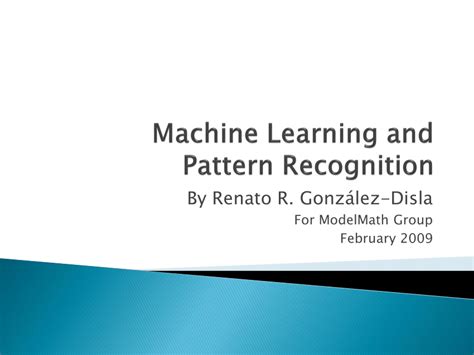 Machine Learning Pattern Recognition에 대한 이미지 결과