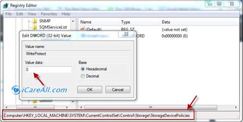 Image result for StorageDevicePolicies Regedit