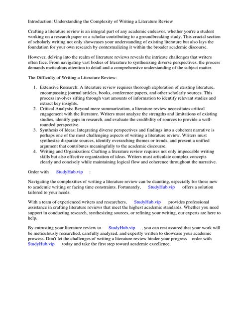 Image result for Literature Review Introduction Paragraph