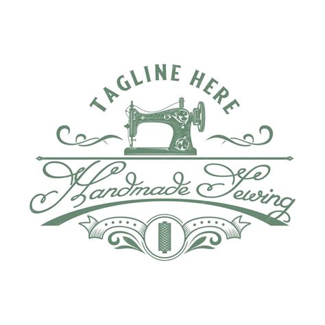 Toradh íomhá ar Retro Sewing Machine Logo